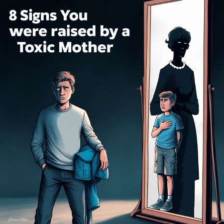 Signs that suggest a childhood influenced by a toxic mother, focusing on emotional and behavioral consequences.